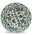 An Iznik pottery dish, Ottoman Turkey, circa 1620