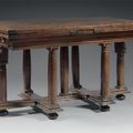 Belle table « à l'italienne », en noyer. Vers 1600 - 1620 