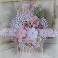  cartes ,tag et panier shabby 