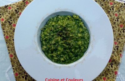 Risotto au pesto d'épinards frais de Corinnette