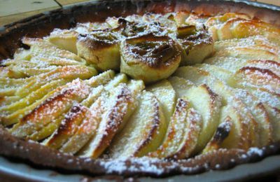 Tarte croquante aux pommes, avec la touche Alain Passard