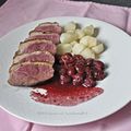 Magrets de canard aux cerises ***