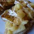 Tartines pommes-camembert 