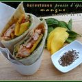 Wraps fraîcheur aux écrevisses à la mangue et graines de carvi