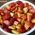 Crumble pommes & fraises aux Biscuits Roses de Reims