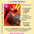 Anthologies ! Appel à Poèmes réguliers ou libres : lieux, roses, images / Textes Bateau-Ville Verbe Poaimer octobre18 