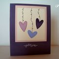 Carte de saint valentin - clean and simple 