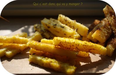 Frites de polenta aux épices, sans gluten et sans lactose