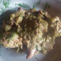 Poulet fricassé aux courgettes