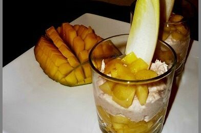 Verrines thon et mangue