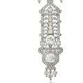 A fine and rare Art deco diamond pendant brooch, by Cartier