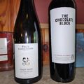 Alsace : Paul Ginglinger : Pinot noir Les Rocailles 2017; Afrique du Sud : Cave Boekenhoutskloof : The Chocolate Block 2017