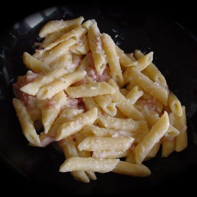 Penne fromage jambon version légère 