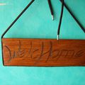 Petite plaque "Welcome Home Baby"