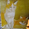 - Nouvelle peinture - chats -