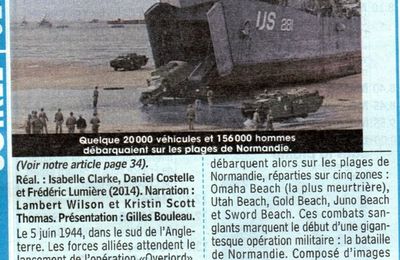 JEUDI 5 JUIN 2014 DOCUMENTAIRE SUR TF1 DU DEBARQUEMENT A LA LIBERATION DE PARIS