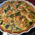 Tarte épinards et chèvre