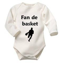 Body bébé personnalisé "Fan de sport" 