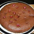 fondant au chocolat aux framboises