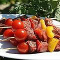 Petites salades de seiches marinées à la plancha