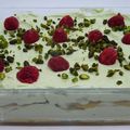 Tiramisu pistache framboise