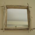 Miroir en bois flotté