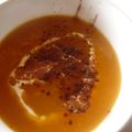 Soupe de potiron au cacao amer....