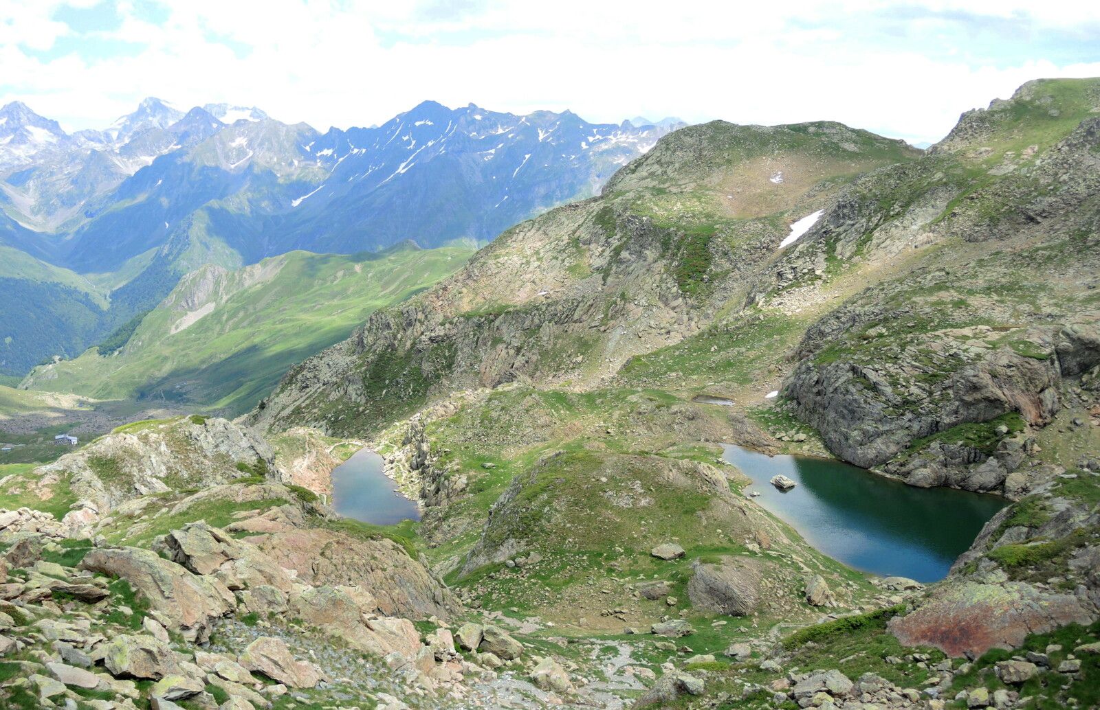 Col de Peyreget, rando Pombie-Peyreget, montée, panorama deux laquets (64)