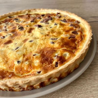 Quiche lorraine (base pâte sablée)