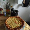 Tarte à la rhubarbe et amandes