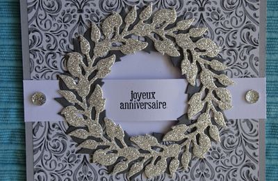 Carte Couronne Joyeux anniversaire