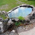 Fontaine à Bidarray, dans les Pyrénées Atlantiques, Pays Basque