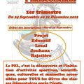 Programme PEL activités périscolaires 1er trimestre 2012-2013