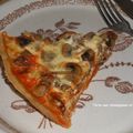 Tarte aux champignons et chorizo