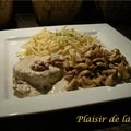 Tournedos de dinde sauce aux noix