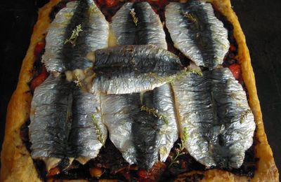 tarte feuilletée aux sardines fraîches
