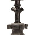 A large and unusual bronze 'arrow' vase, touhu, Ming dynasty (1368-1644)