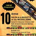 Salon de la maquette et du modélisme à Montreuil Juigné les 12 et 13 octobre 2019