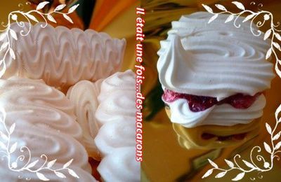 MERINGUES NATURE ET FRAMBOISE