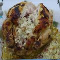 Poulet farci au fromage frais