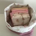 Le sac de rangement réversible pour lingettes lavables