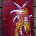 Le Loup rouge  30x40cm