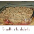 Crumble à la rhubarbe