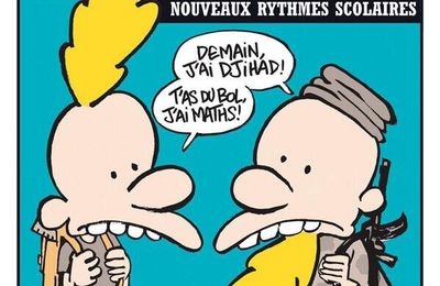 Nouveaux rythmes scolaires - Charlie Hebdo N°1142 - 7 mai 2014