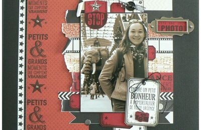 2 pages pour illustrer la collection On Stage de KaiserCraft, par Paméla