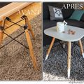 DIY déco récup - un pied de chaise pour un guéridon