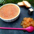 Crème brûlée (enfin presque) au foie gras et condiment aux pommes