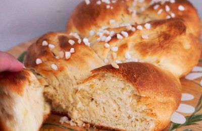 Ma recette de brioche sans pétrissage 