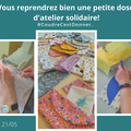 Samedi 21/05/2022 : atelier couture solidaire "Coudre c'est donner", avec Lucile