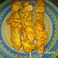 Chich taouk (Brochettes de poulet mariné)